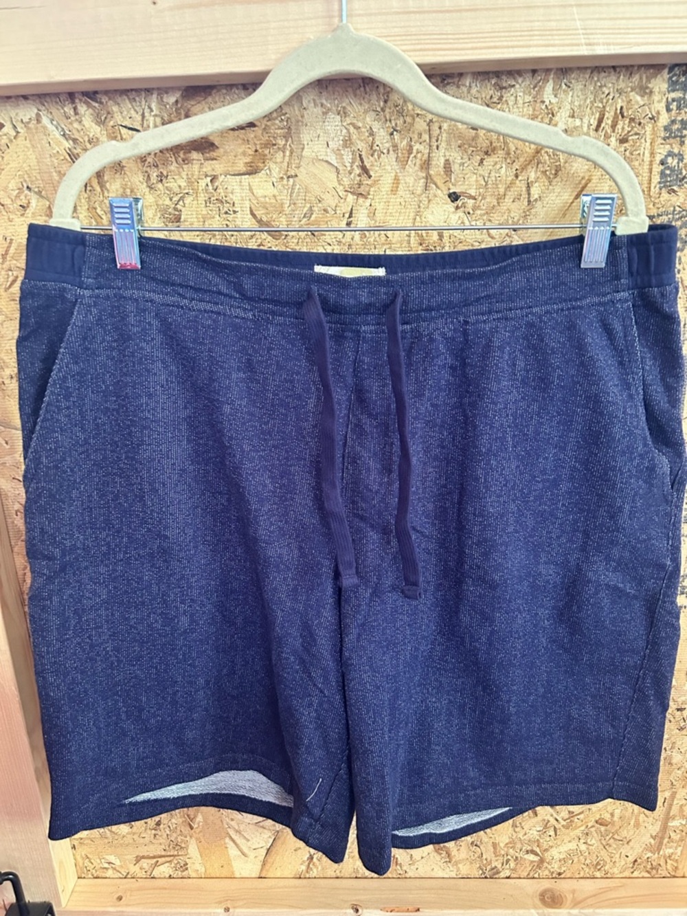 Ocean & Coast Men's L Athletic Elastic Drawstring Shorts Thick Cotton w/ Pockets
